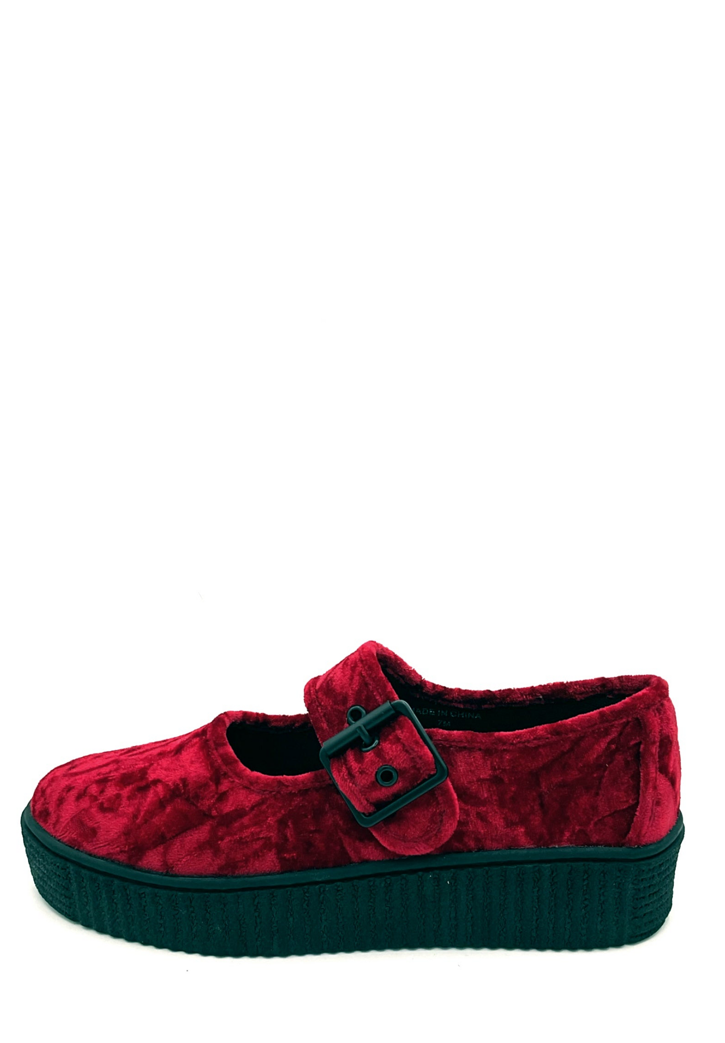 Velvet Crush Maryjane Sneaker - Oxblood Charla Tedrick