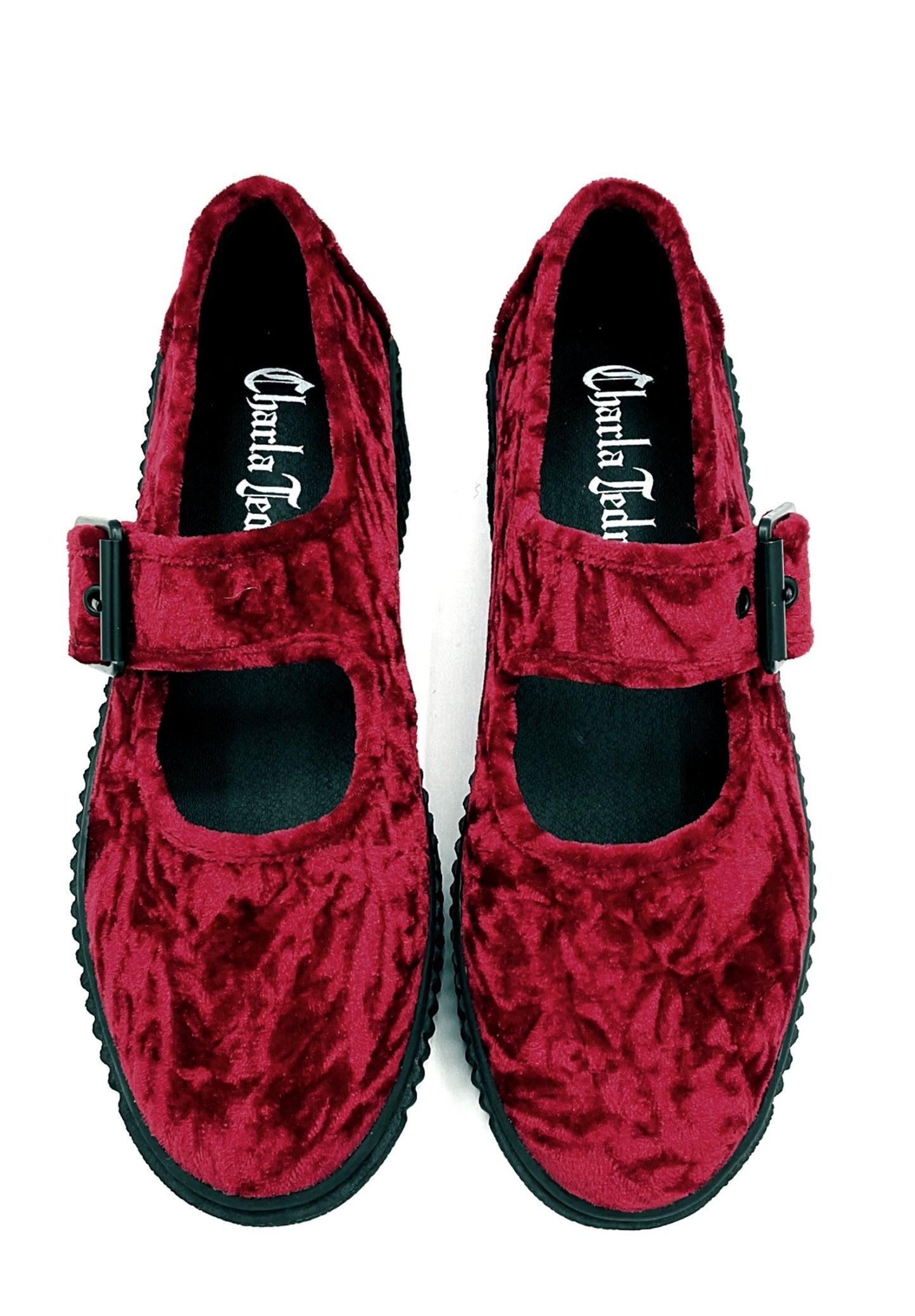 Velvet Crush Maryjane Sneaker - Oxblood Charla Tedrick
