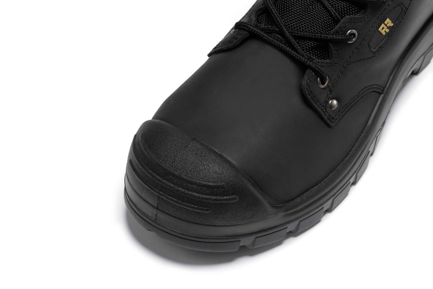 ROCKROOSTER Woodland Black 6 inch Waterproof Composite Toe Leather Work Boots AK662