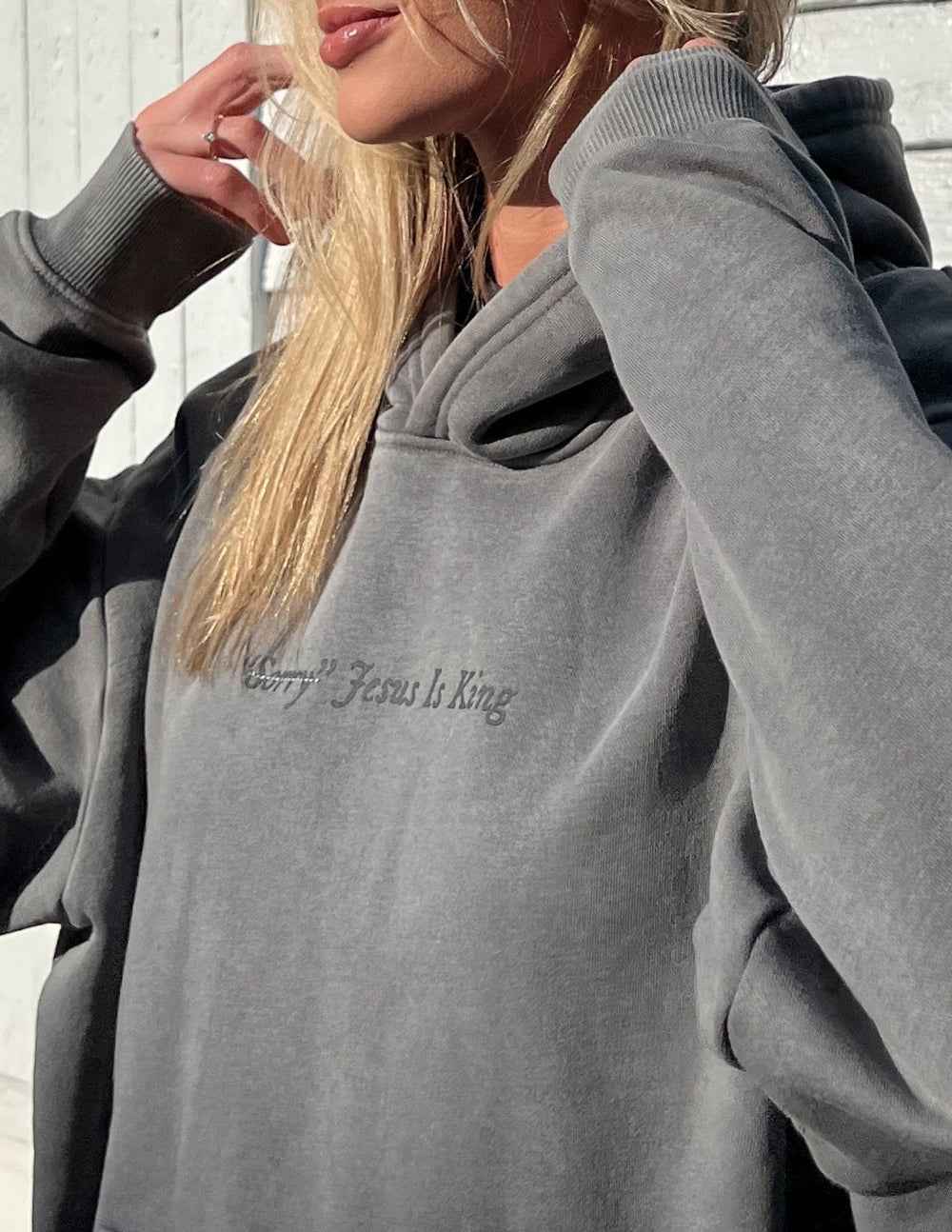 Not Sorry Jesus Is King Unisex Hoodie