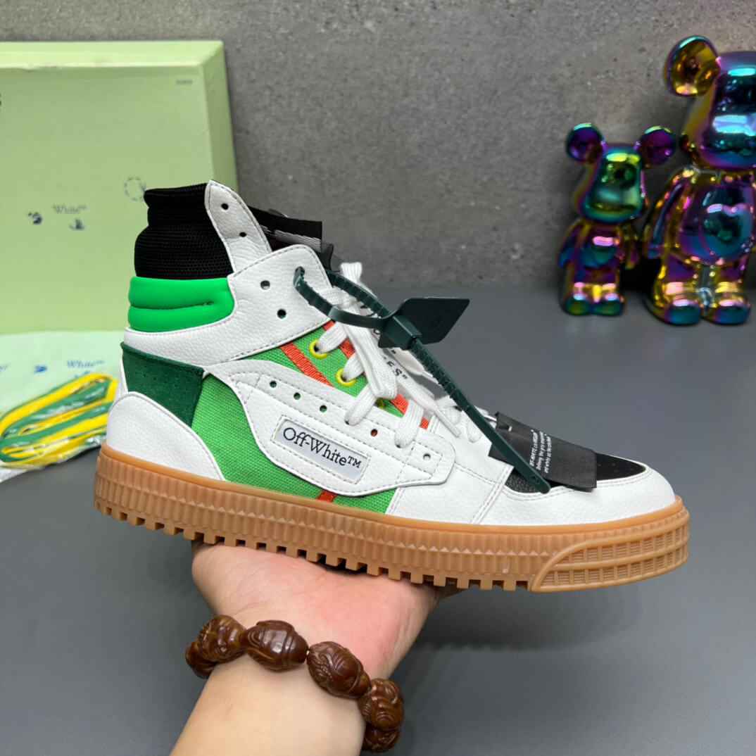 Off-White Off-Court 3.0 White Green High-Top Sneaker