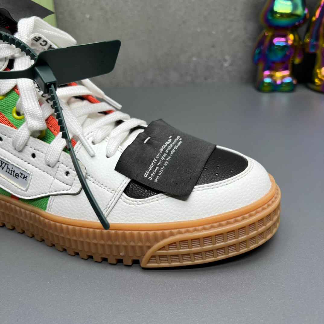 Off-White Off-Court 3.0 White Green High-Top Sneaker