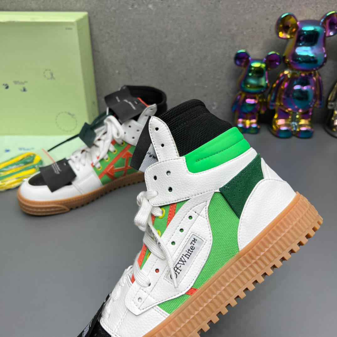 Off-White Off-Court 3.0 White Green High-Top Sneaker