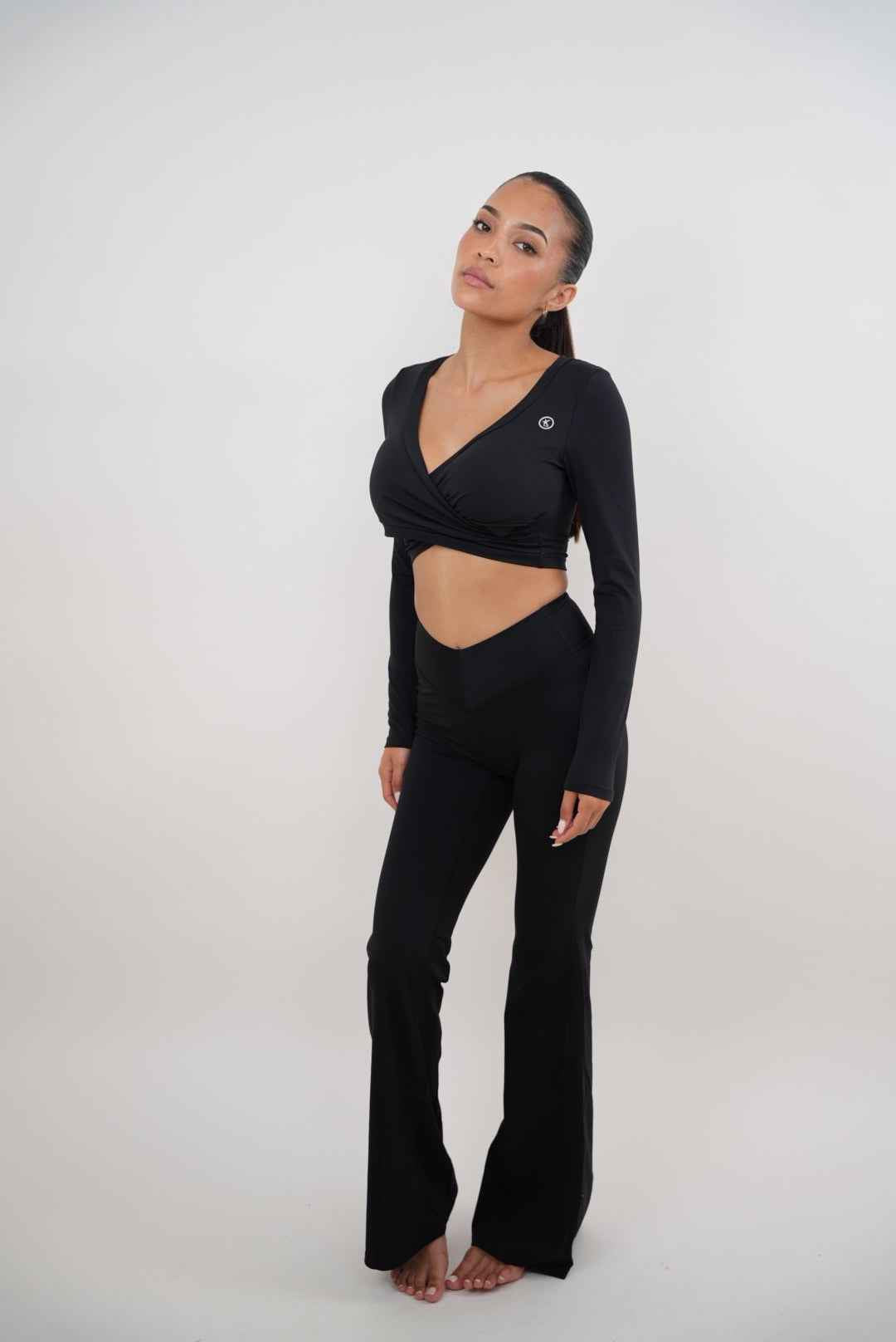 I Am Present Black Elegant Top