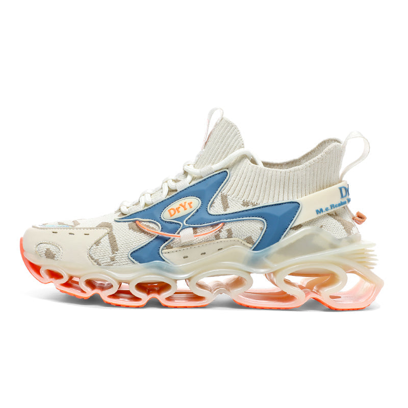 Side profile of Myth Power T84 sneakers showing the 6.5cm chunky tectonic sole