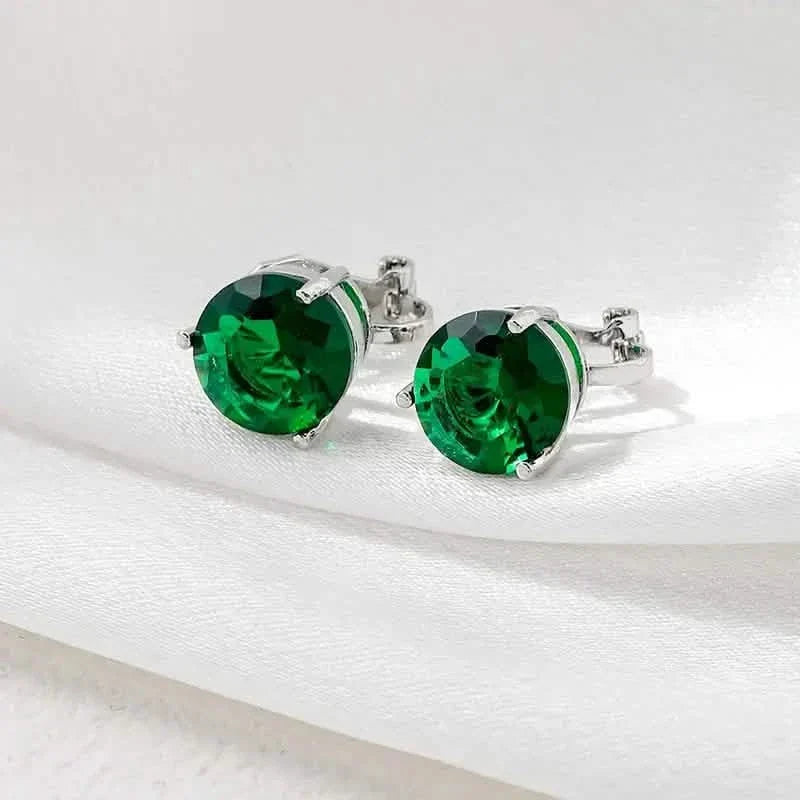 A Pair Of Unique And Stylish Zirconia Clip-on Earrings For Ladies DailySale