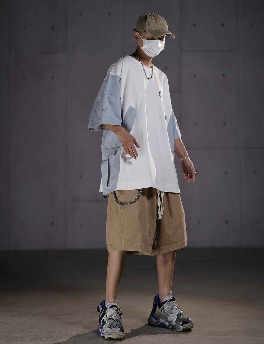 HiT38 Double Patchwork I-Tech Tee