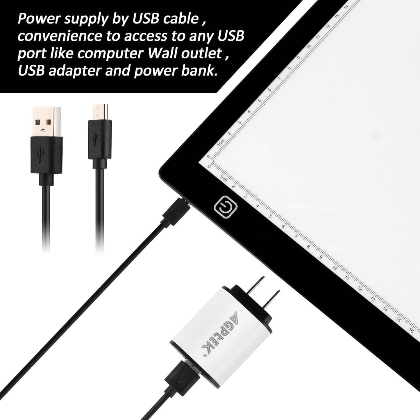 A3 Light Box Magnetic Artcraft Tracing Adjustable LED Light PadBoard Drawing DailySale