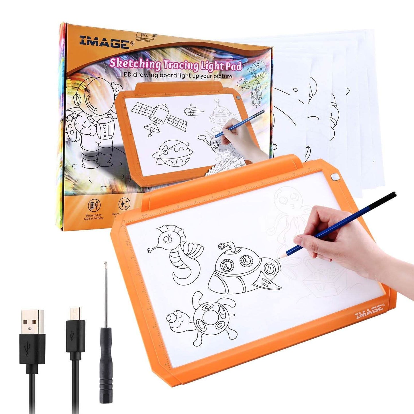 A4 Led Tracing Light Pad Box Memory Function Drawing Sketching Animation DailySale