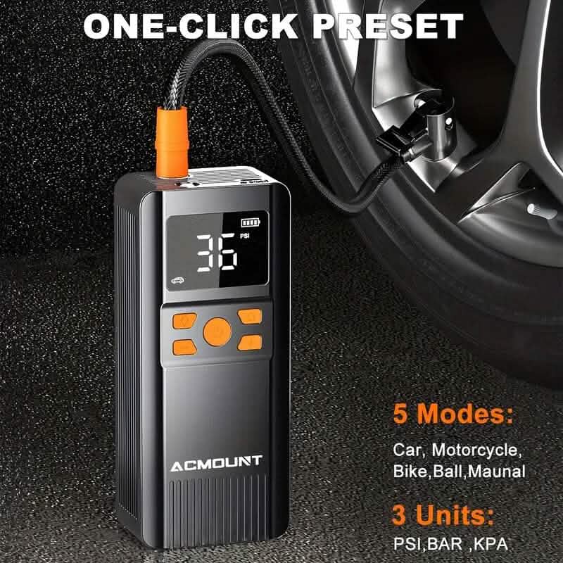 Acmount Tire Inflator Portable Air Compressor 150PSI DailySale
