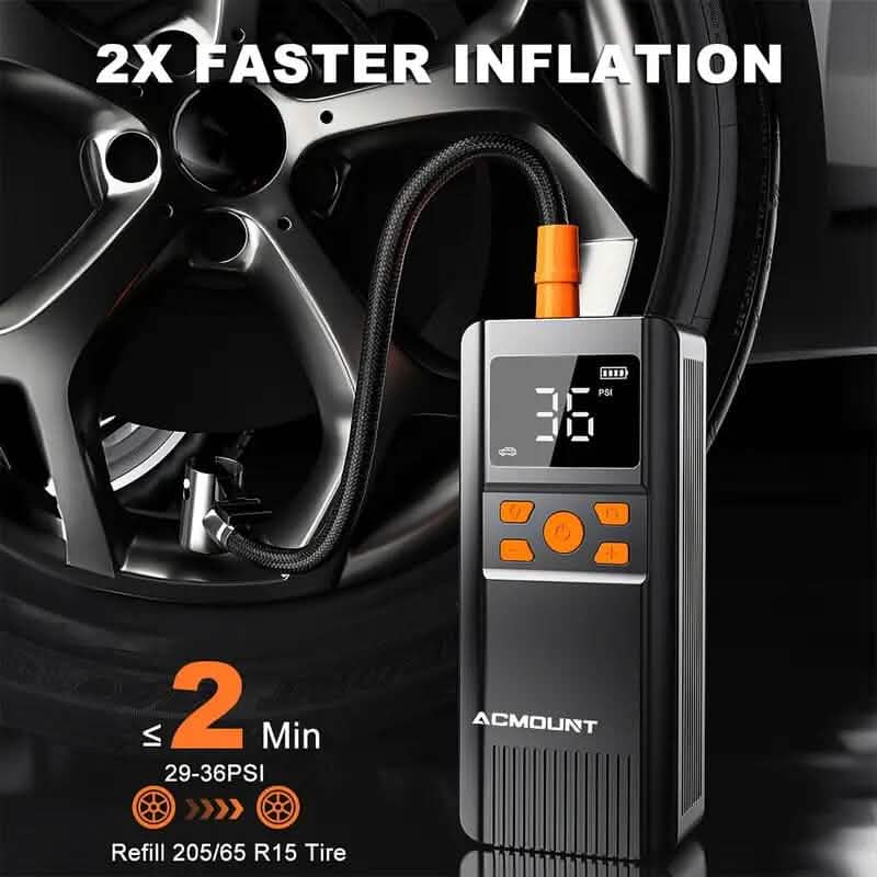 Acmount Tire Inflator Portable Air Compressor 150PSI DailySale