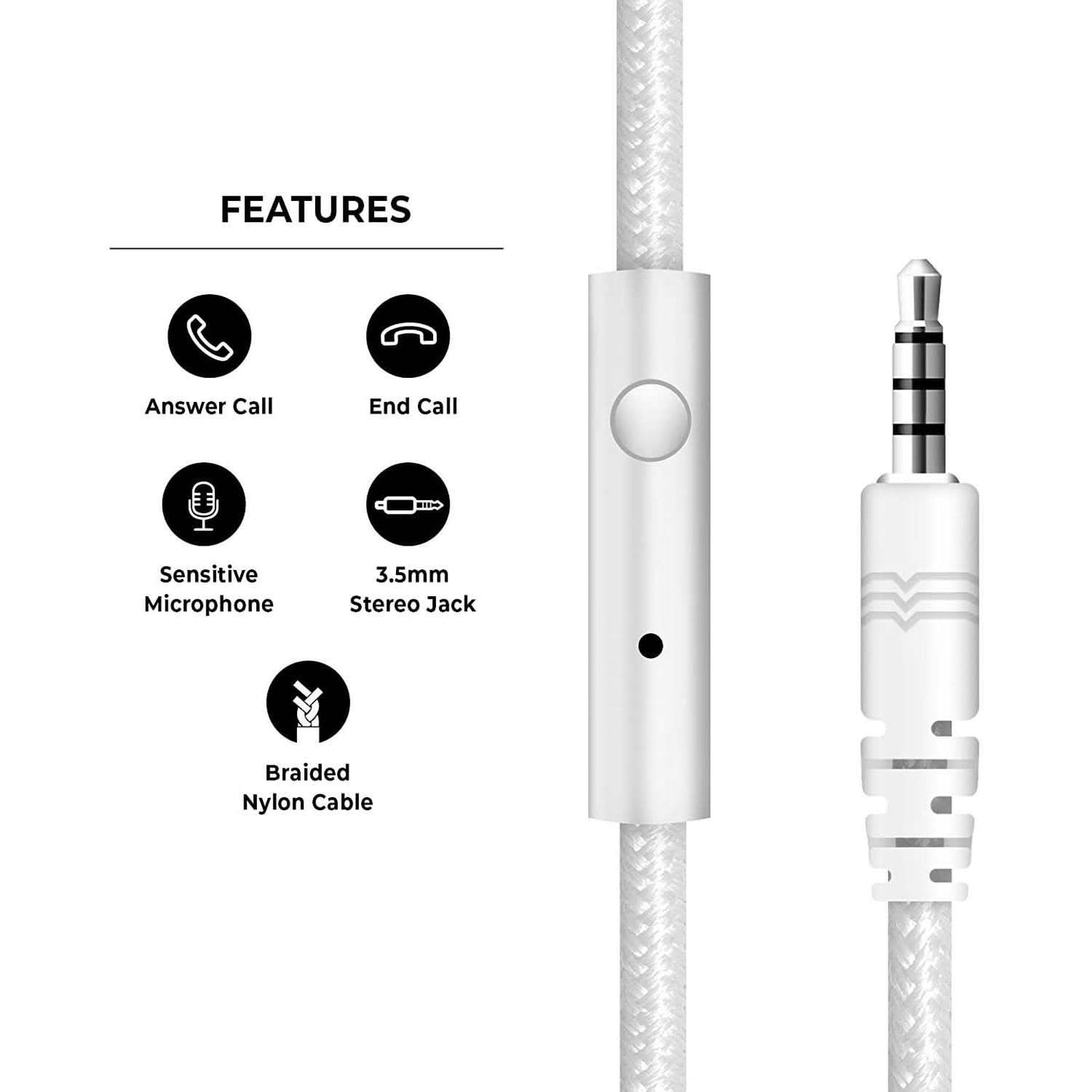 Adjustable Headband On-Ear Headphones with Built-in Mic DailySale