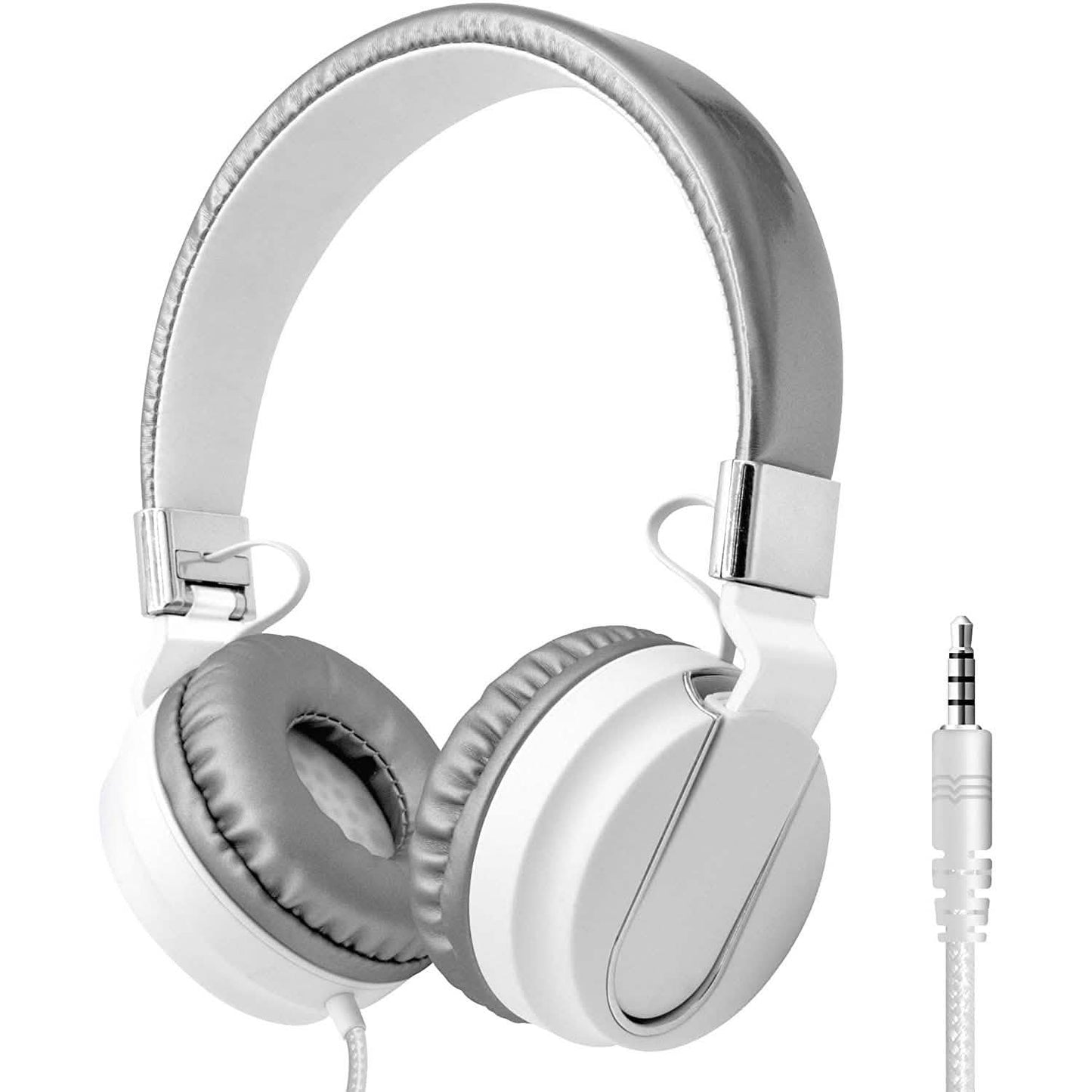 Adjustable Headband On-Ear Headphones with Built-in Mic DailySale