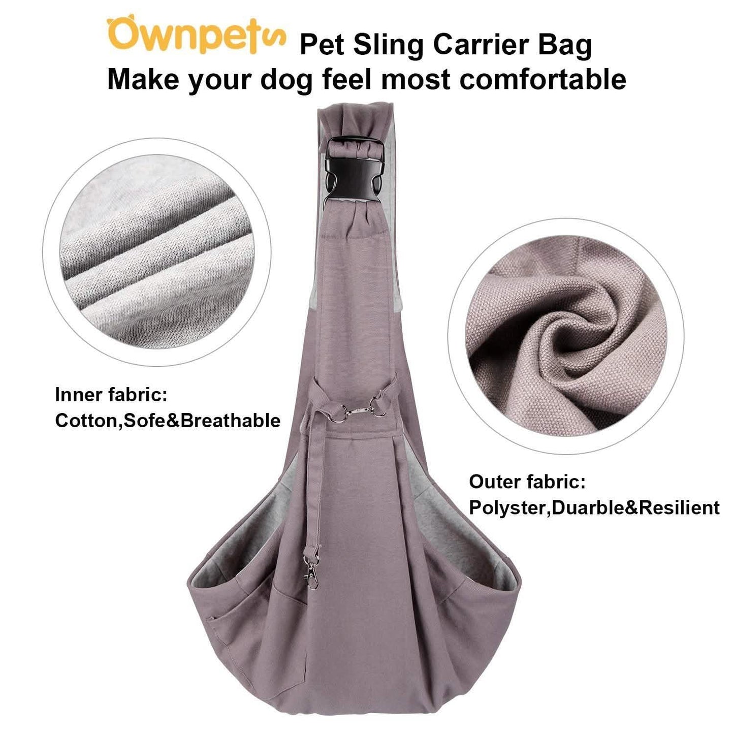 Adjustable Pet Sling Carrier DailySale