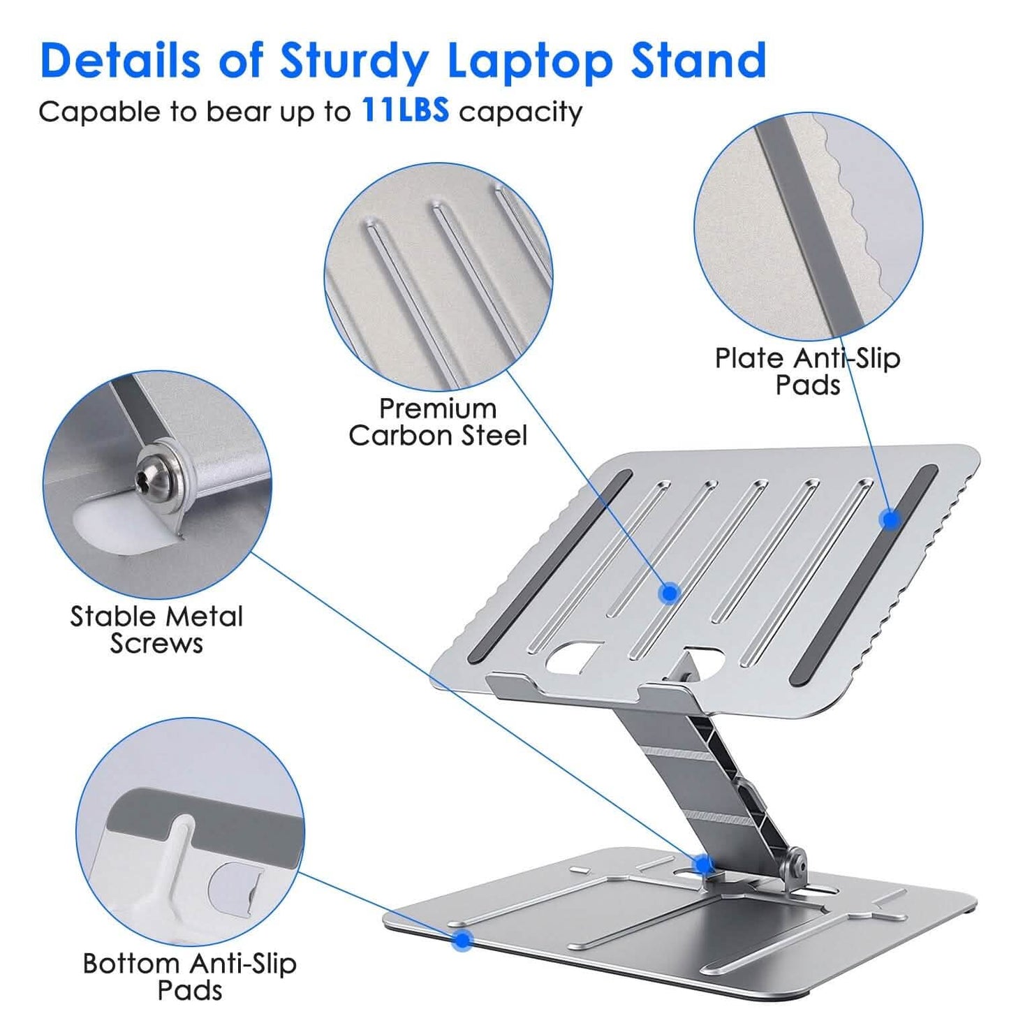 Adjustable Stepless Angle Laptop Stand Riser DailySale