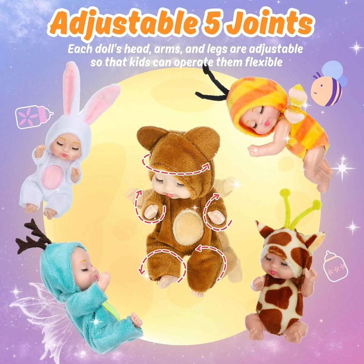 Adorable 4.3" Reborn Doll - Mini Cute Sleeping Youngsters Series DailySale