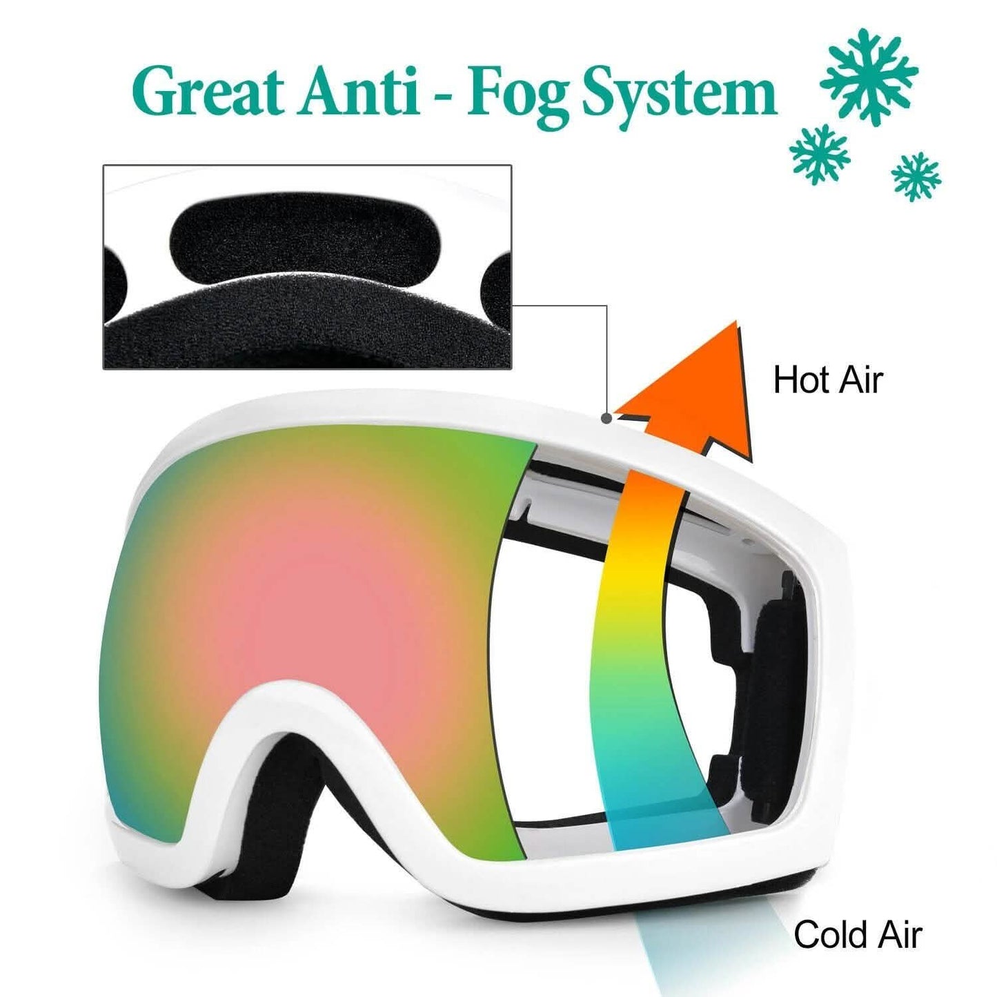 Adult Winter Ski Goggles Double Lens Eyewear Sunglasses DailySale