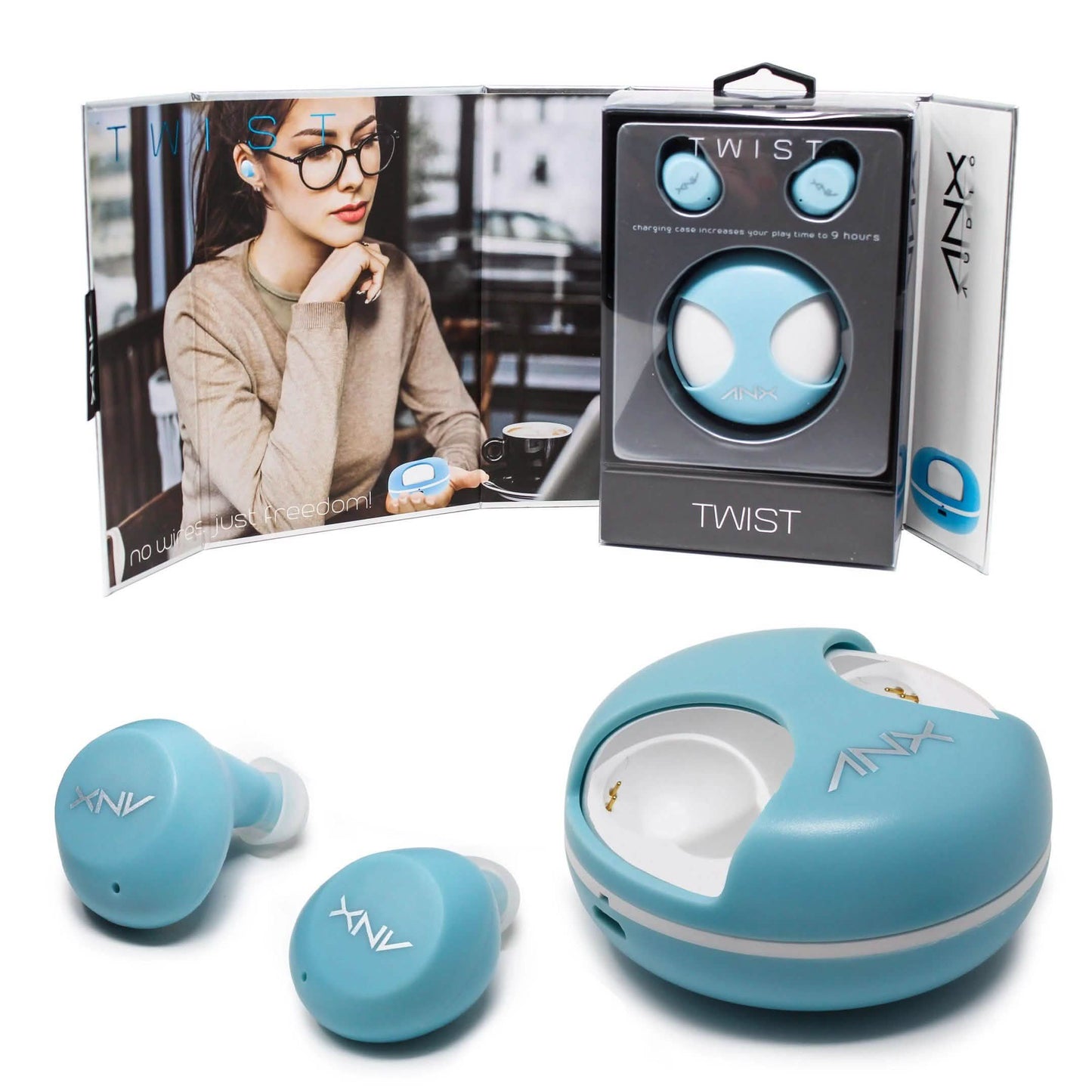 Aduro Twist True Wireless Earbuds with Charging Case DailySale