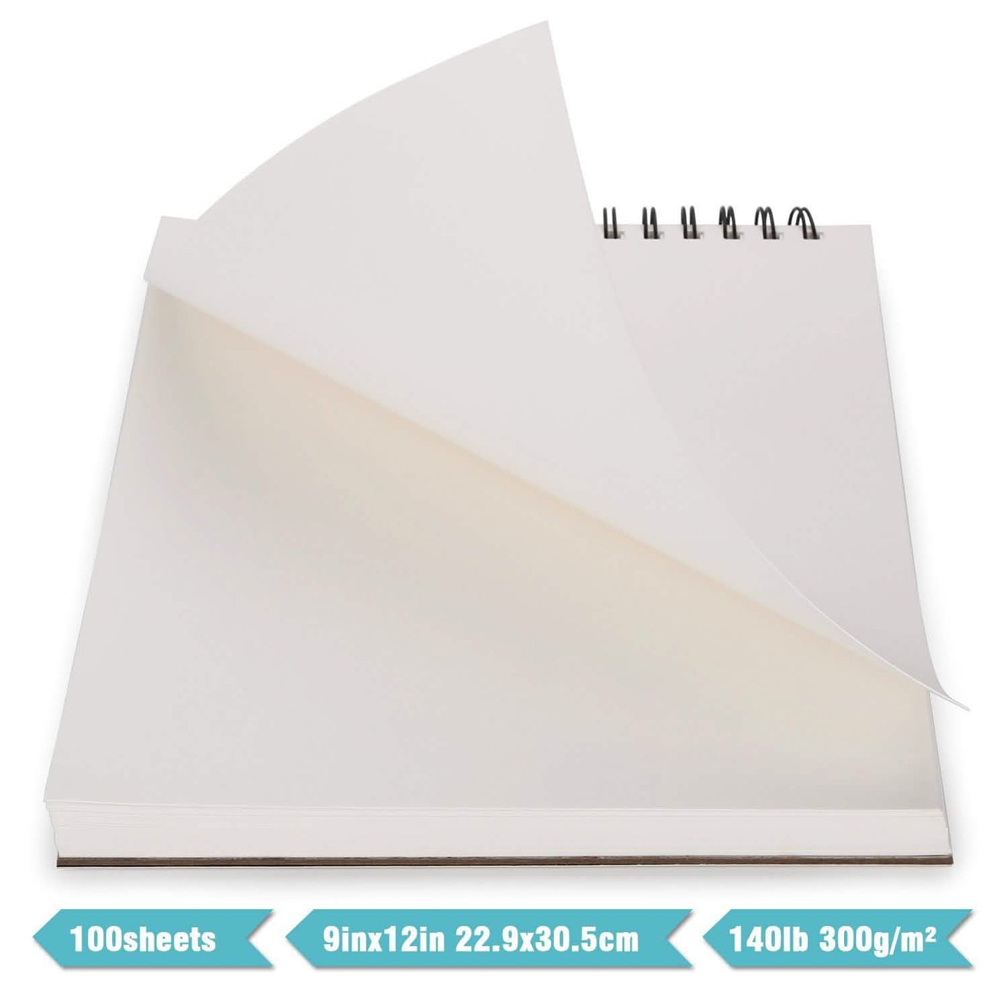 AGPtEk 12 inches 35 Sheets Watercolor Paper Pad DailySale