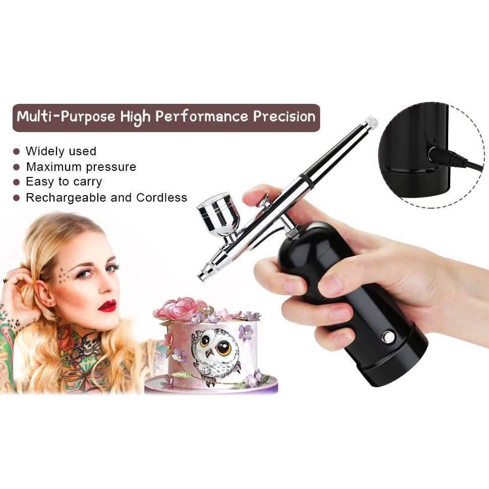 AGPtEK Airbrush Kit Mini Air Compressor DailySale