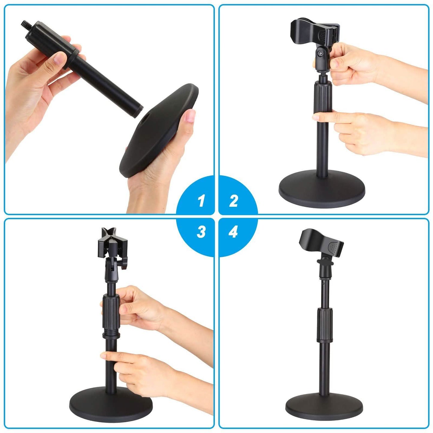AGPtEK Desk Microphone Stand with Mic DailySale