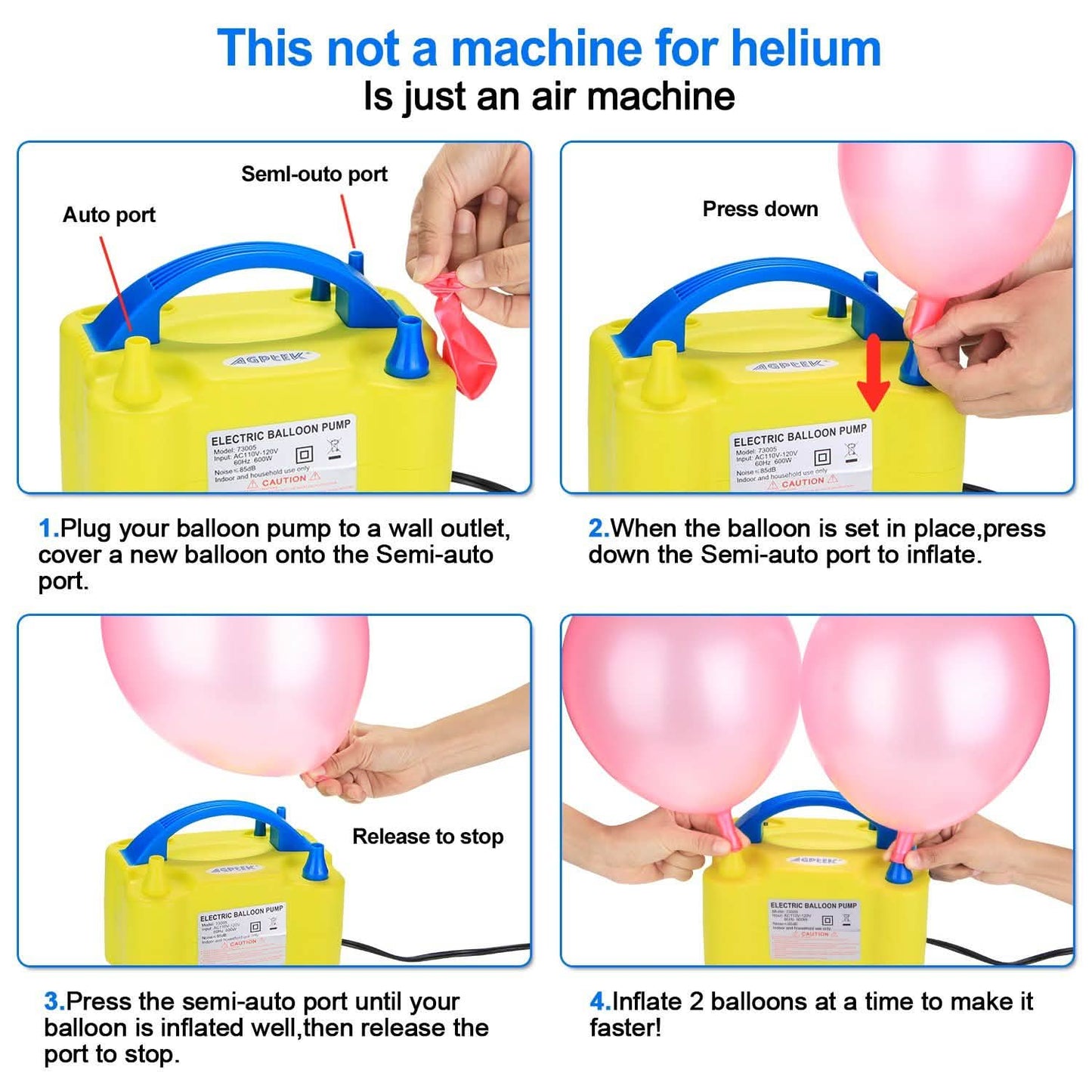 AGPtEK Portable Electric Air Balloon Pump DailySale