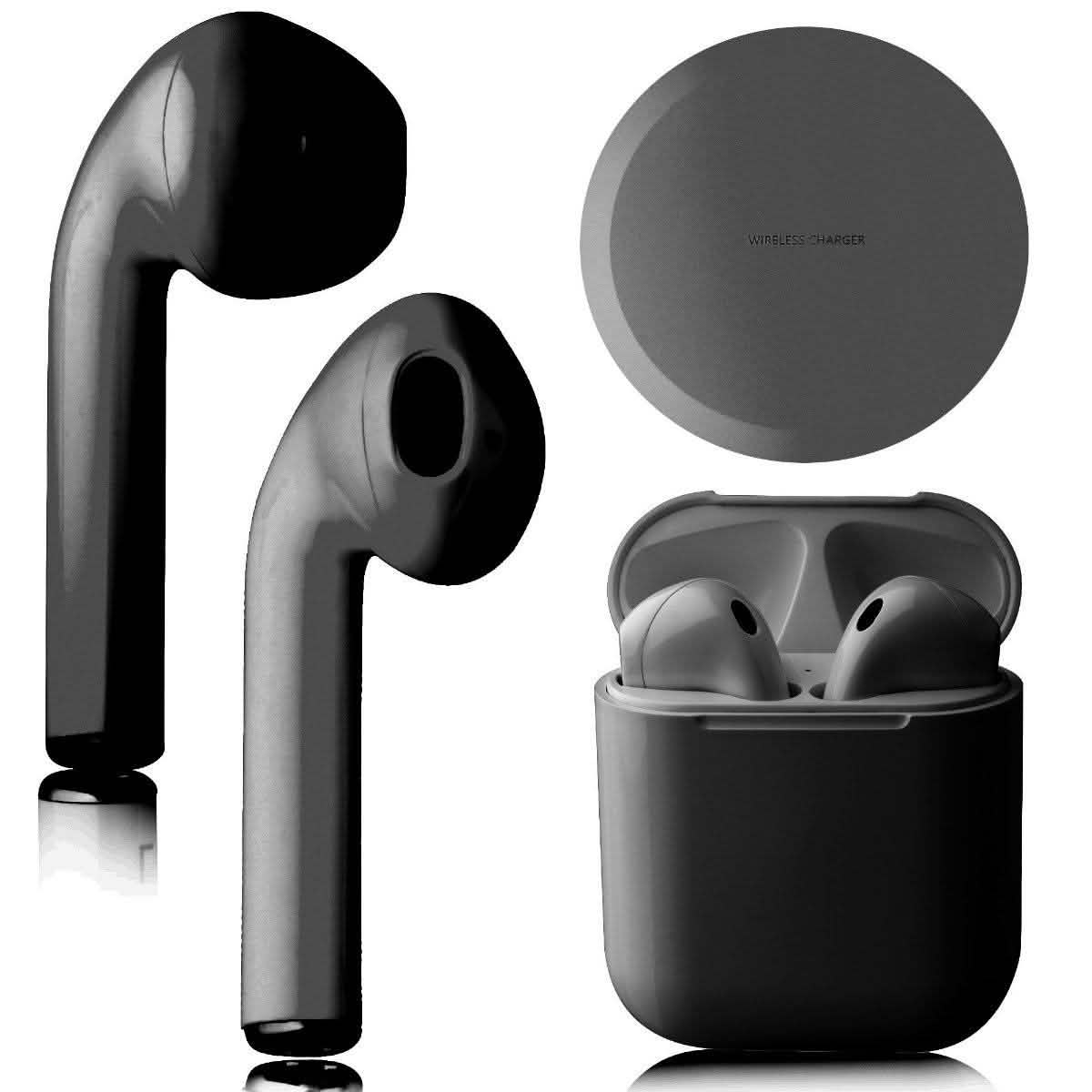Airbuds Wireless Bluetooth Earphones with Charging Case and Bonus Qi Charging Mat DailySale