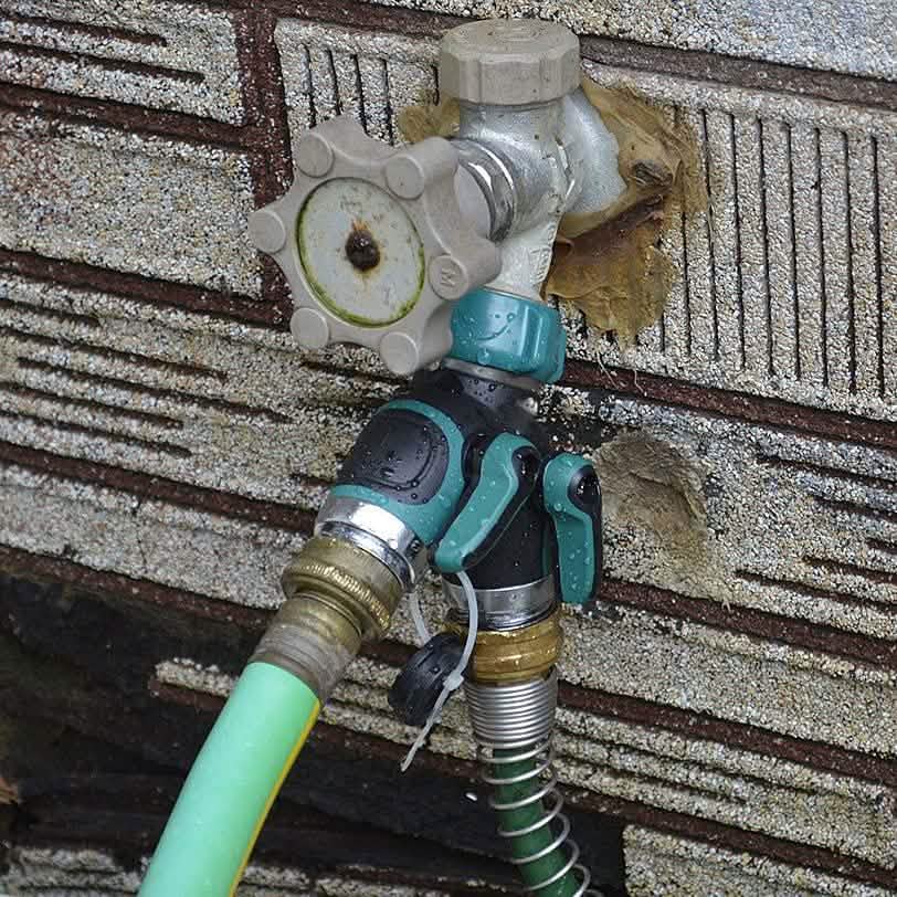 All Metal Body Garden Hose Splitter DailySale