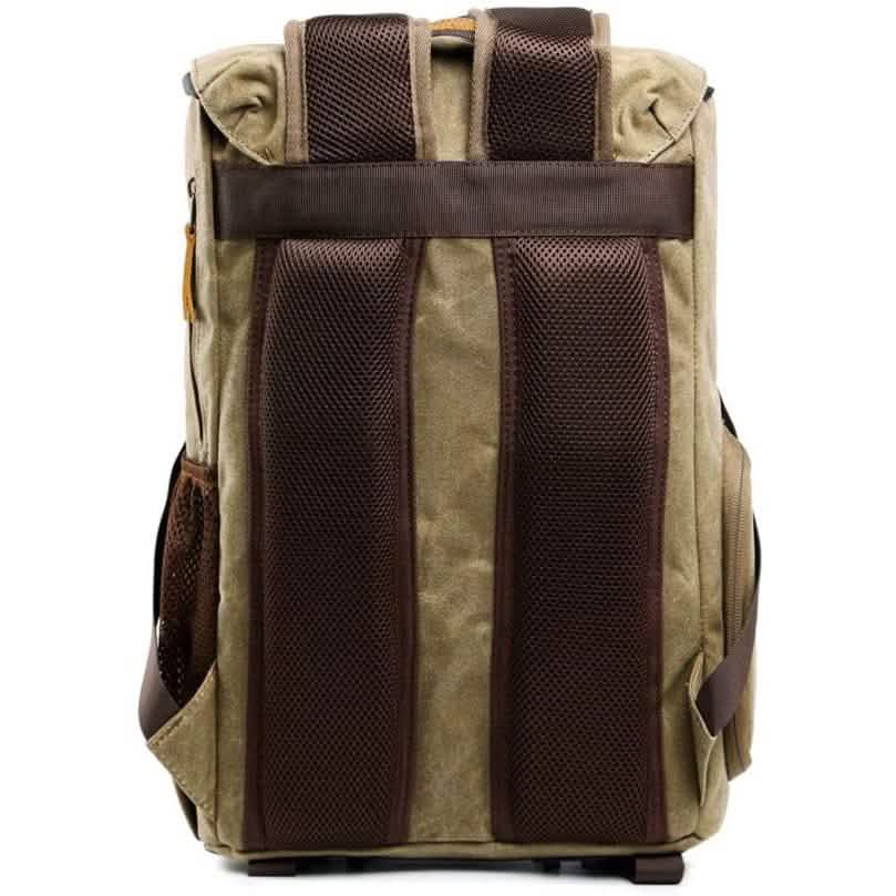 Allacki Waterproof Shock-Resistant Canvas Camera Bag Retro Style Travel Backpack DailySale