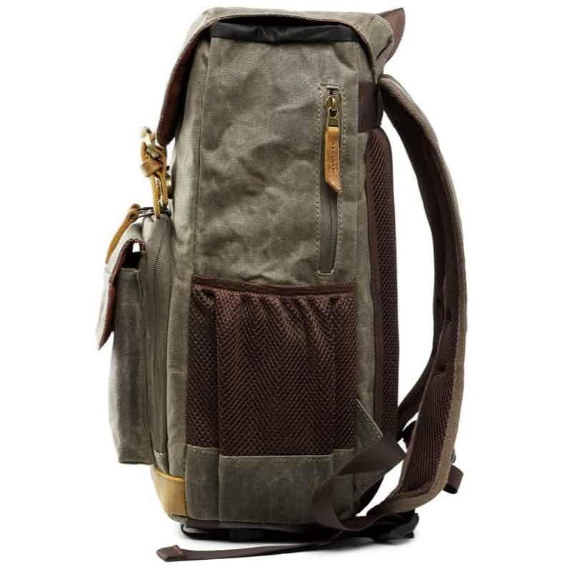 Allacki Waterproof Shock-Resistant Canvas Camera Bag Retro Style Travel Backpack DailySale