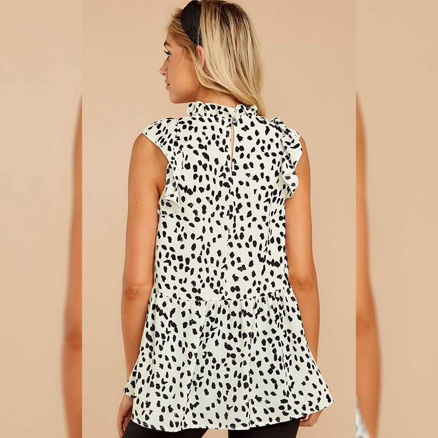 Angashion Women's Casual Floral Print Babydoll Blouse Tunic Tops DailySale