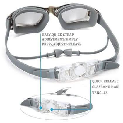 Anti-Fog Swim Goggles with Earplugs DailySale