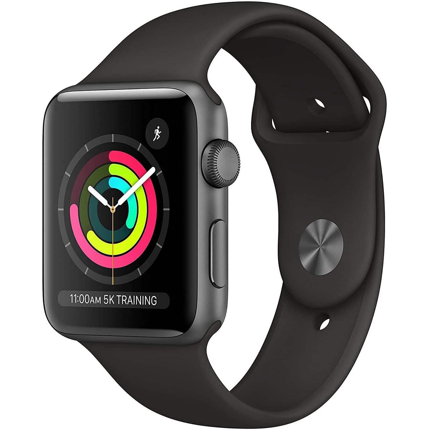 Apple Watch Series 3 GPS 42mm Space Gray Aluminum Case with Black Sport Band (Refurbished) DailySale