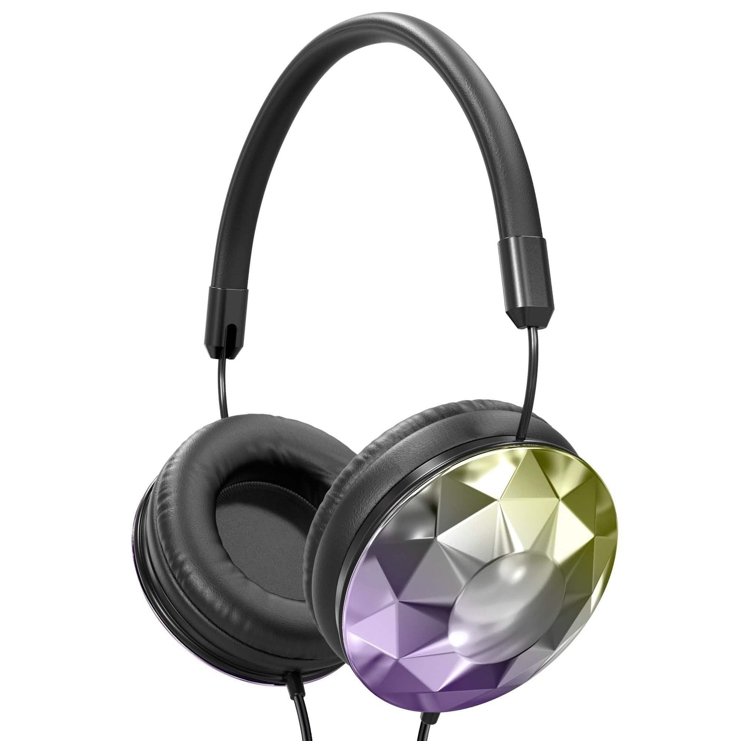Art & Sound Faceted On-Ear Wired Headphones DailySale
