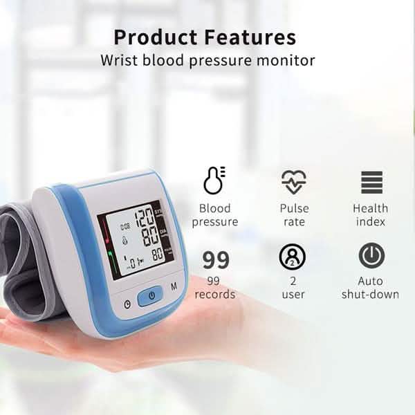 Automatic Digital Wrist Sphygmomanometer DailySale