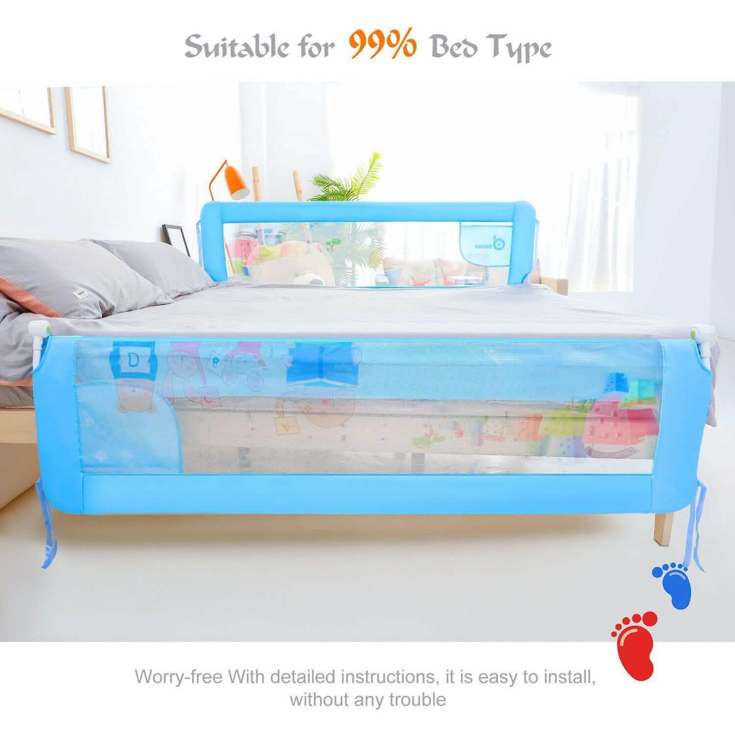 Baby Child Toddler Safety Bed Rail Anti Falling Bed Guard DailySale