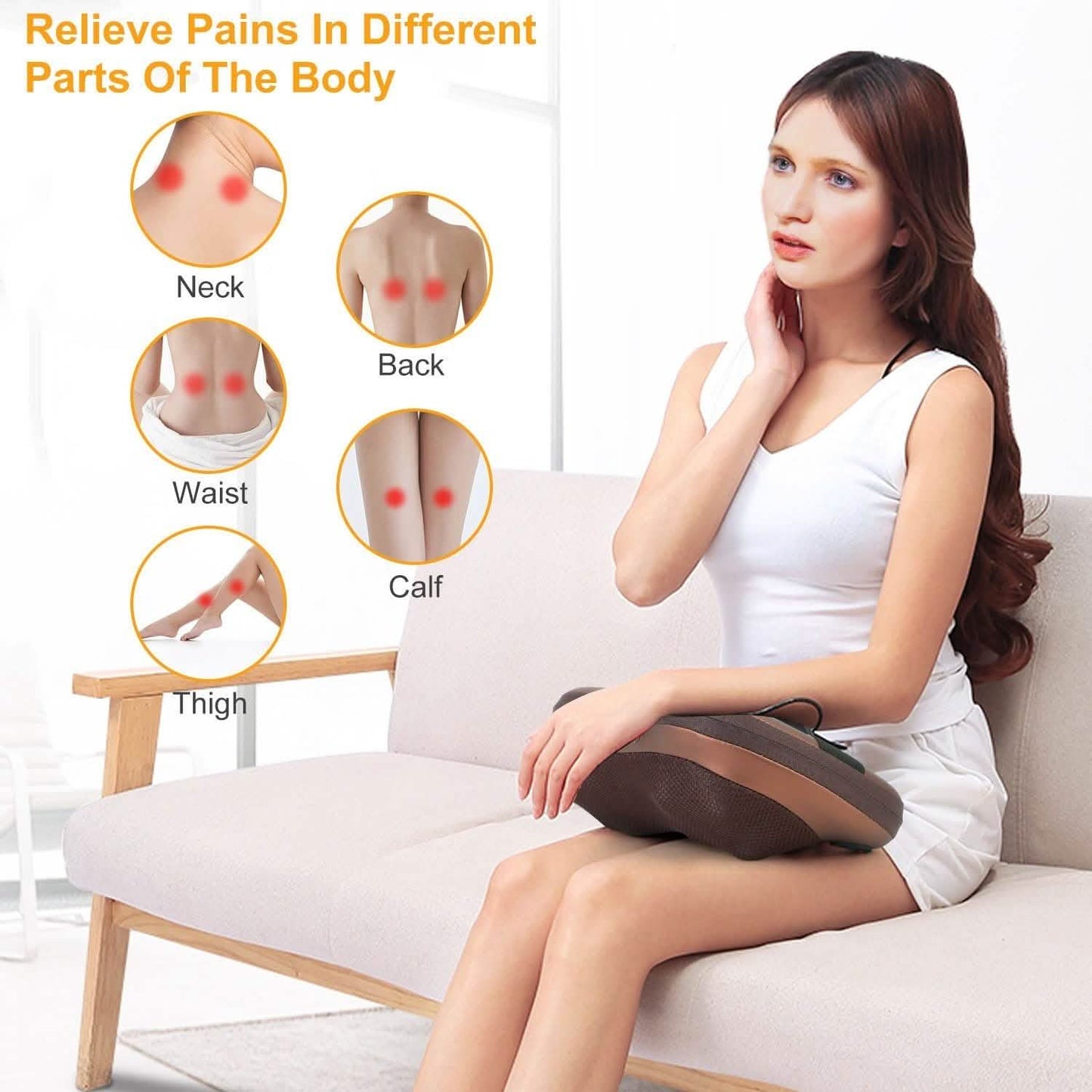 Back Neck and Shoulder Massage Pillow DailySale