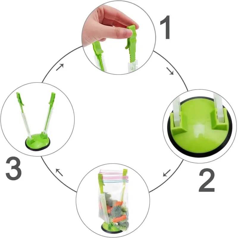 Baggy Rack Holder Plastic Bag for Food Prep DailySale