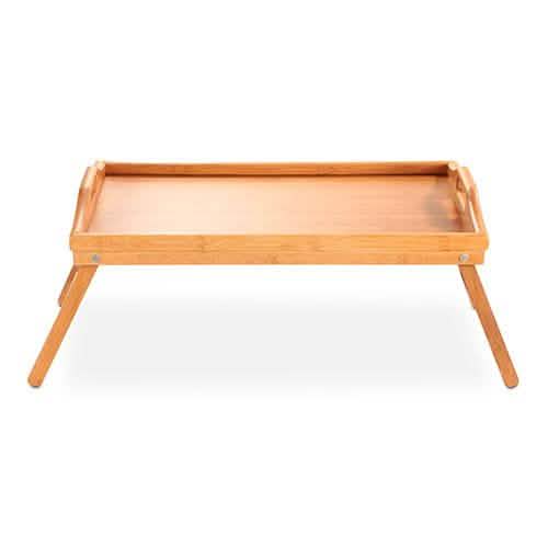 Bamboo Folding Bed Tray Table DailySale