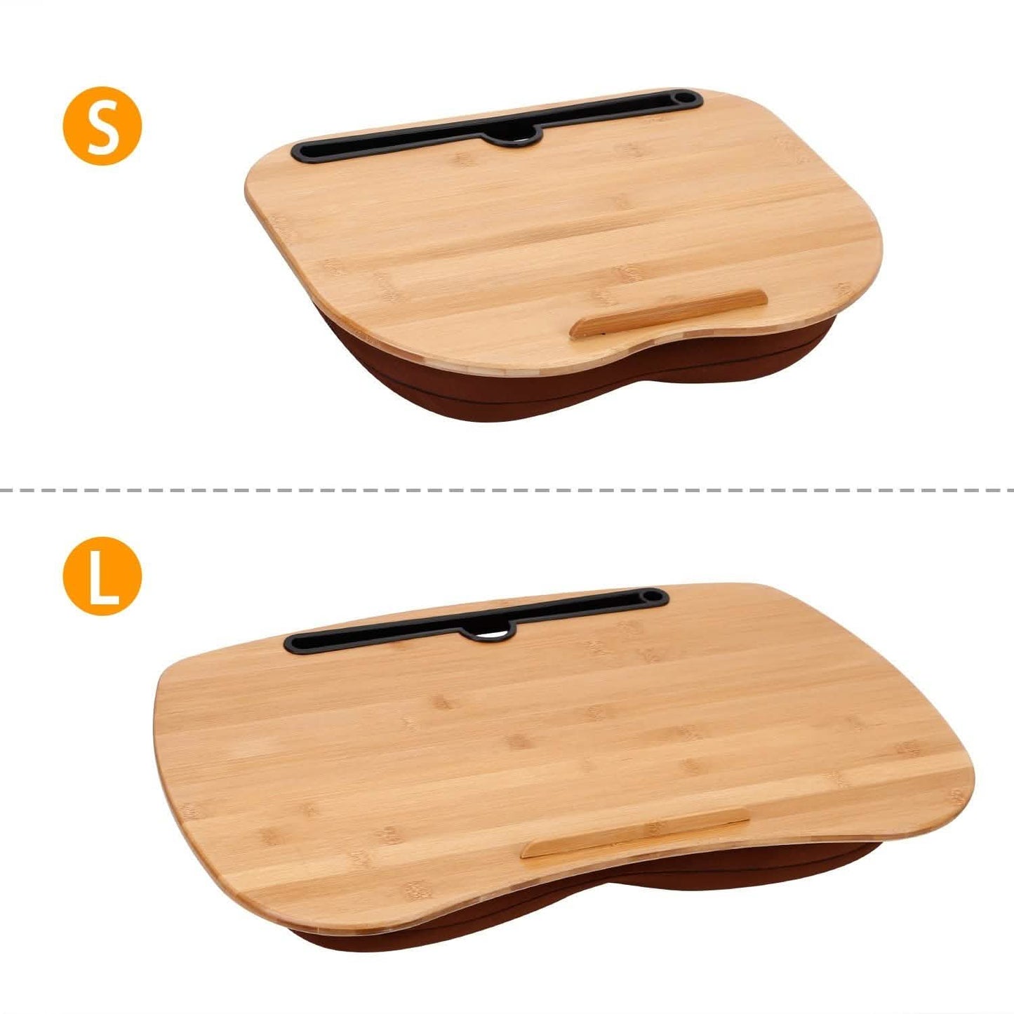 Bamboo Laptop Lap Desk with Pillow Cushion Stand Holder Table DailySale