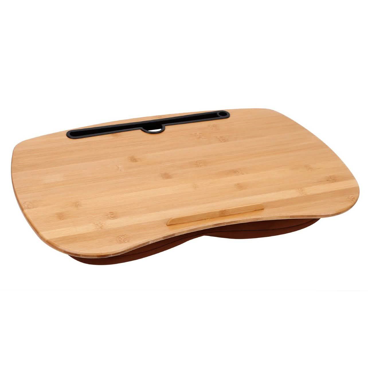 Bamboo Laptop Lap Desk with Pillow Cushion Stand Holder Table DailySale