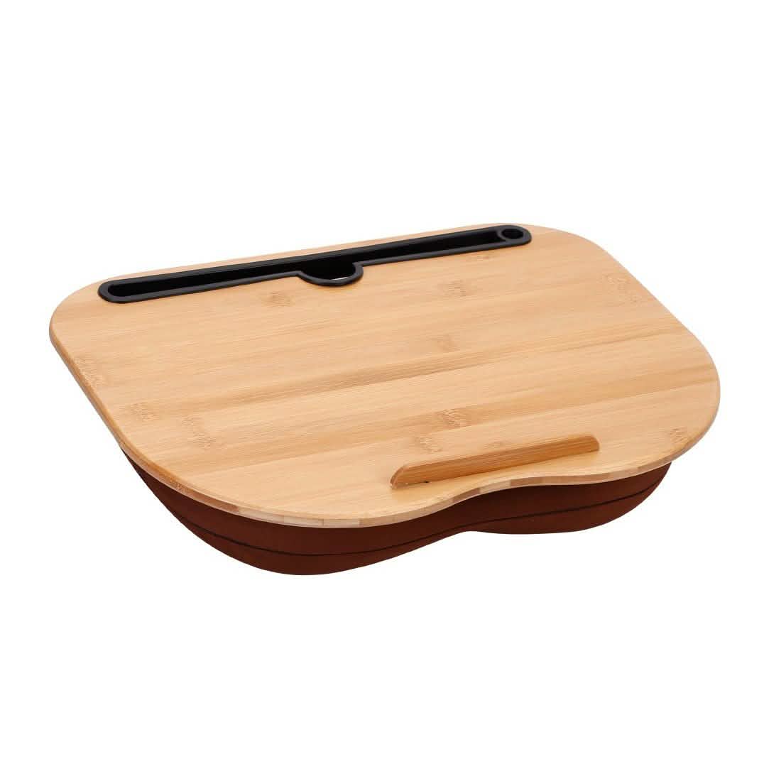 Bamboo Laptop Lap Desk with Pillow Cushion Stand Holder Table DailySale