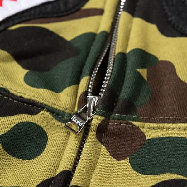 Camouflage Thin Hooded Zipper Jacket Shark Jacket DailySale