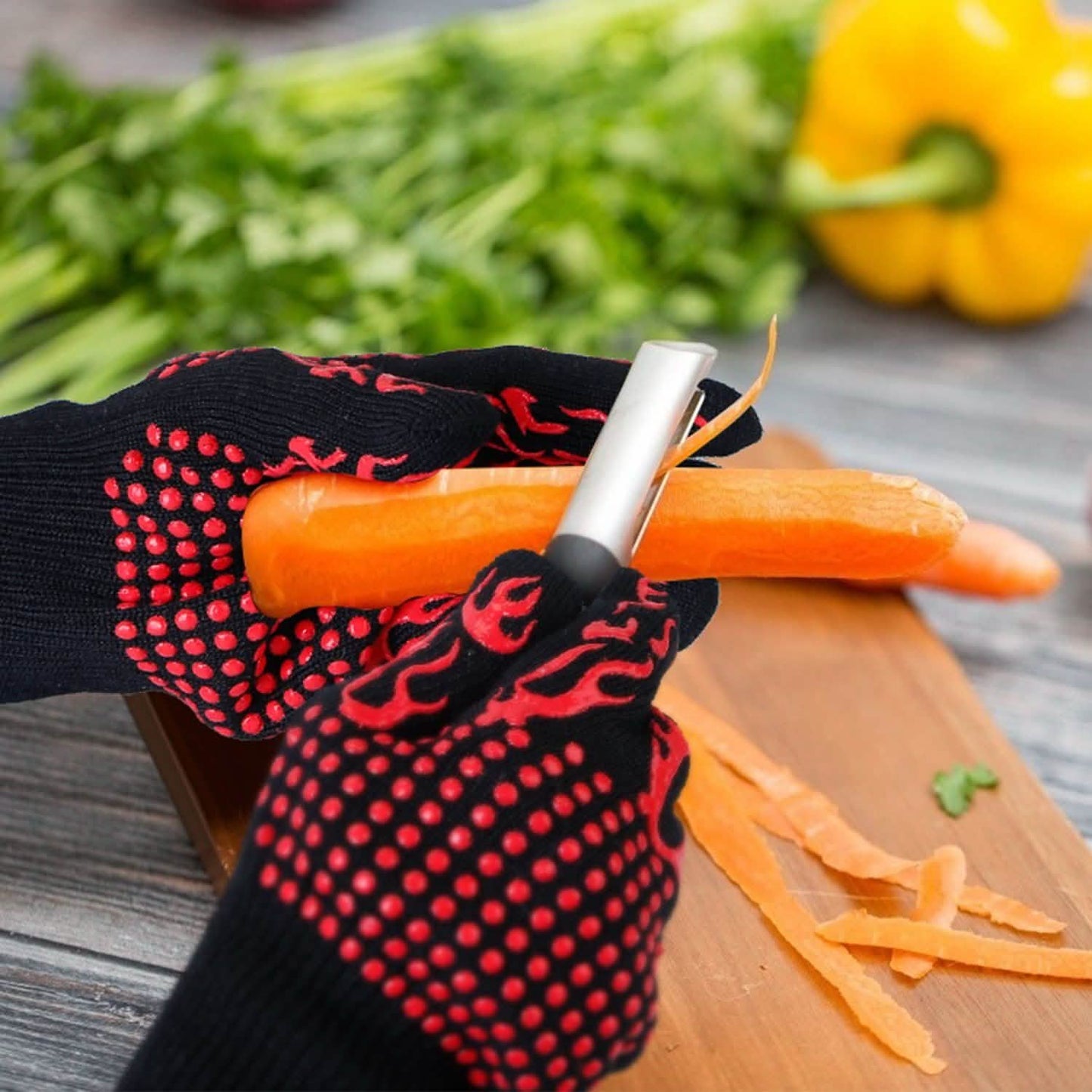BBQ Gloves 1472°F Heat Resistant Grill Gloves Anti-slip DailySale