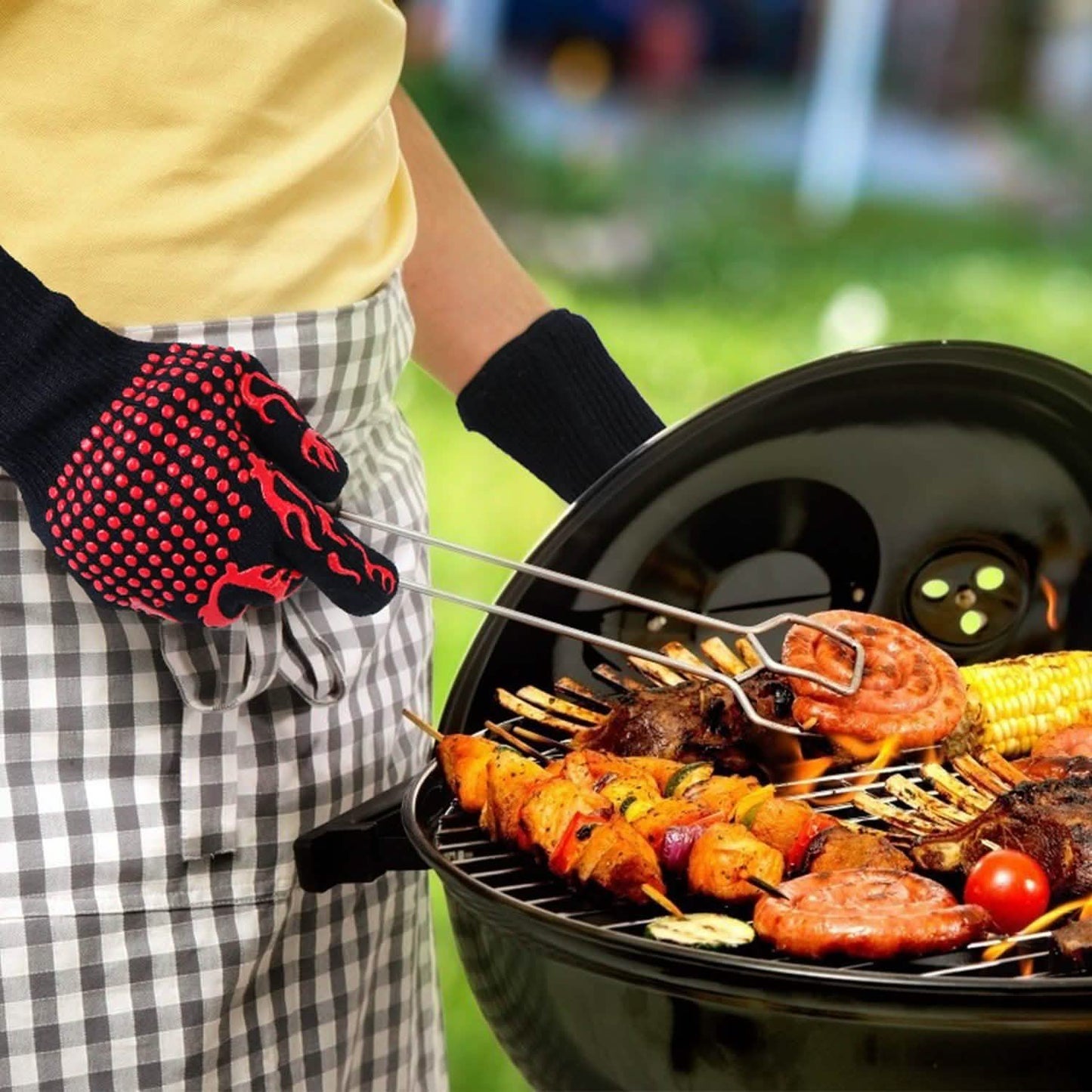 BBQ Gloves 1472°F Heat Resistant Grill Gloves Anti-slip DailySale