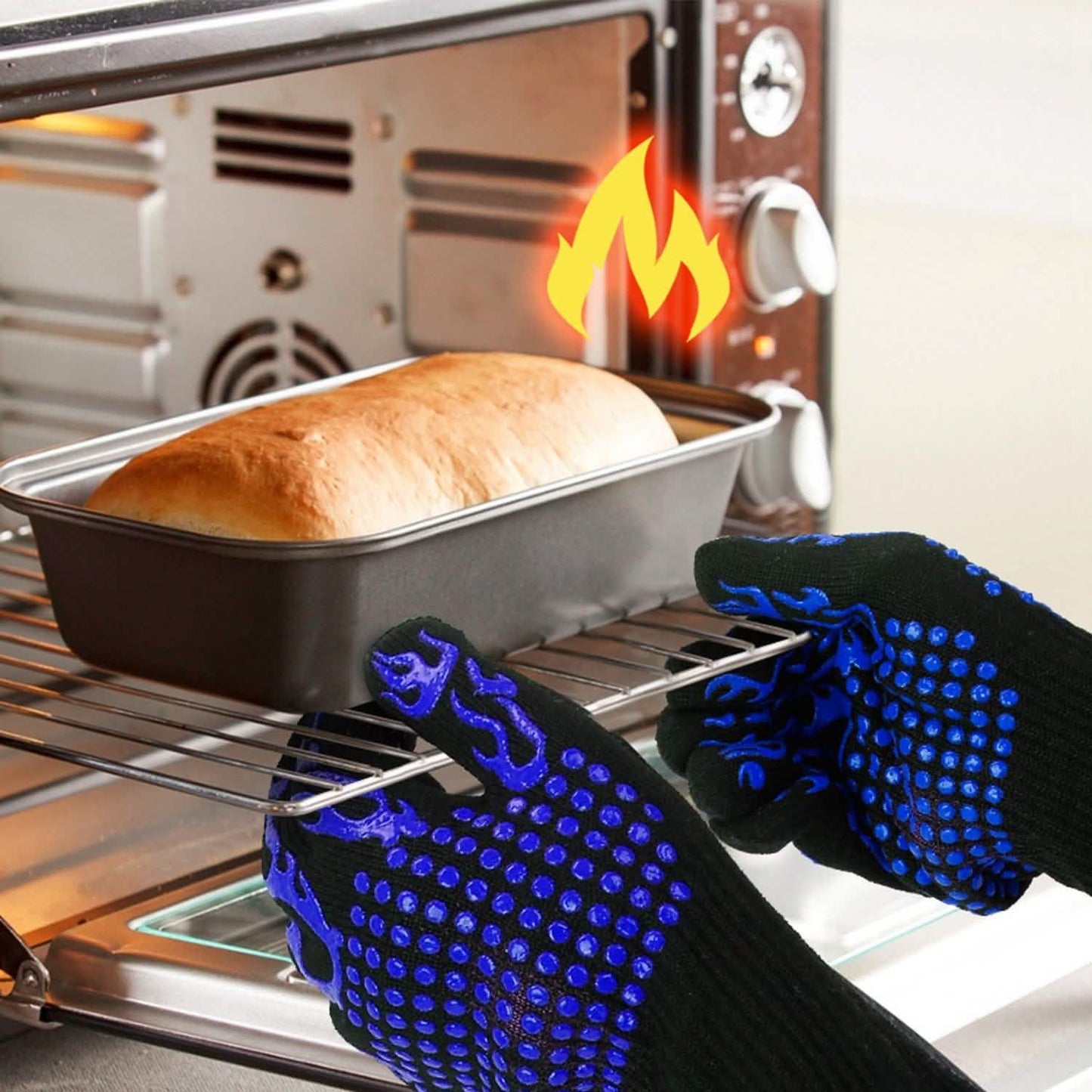BBQ Gloves 1472°F Heat Resistant Grill Gloves Anti-slip DailySale