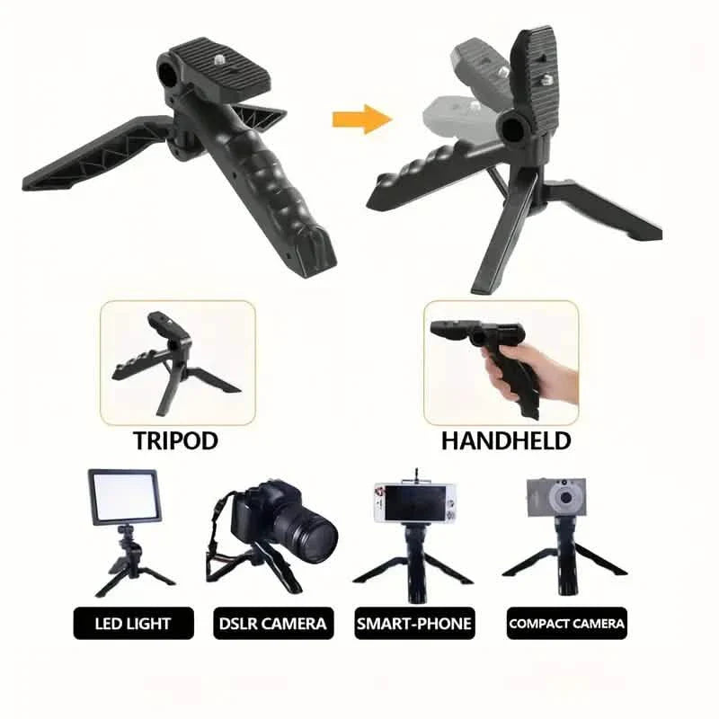 Beginner Video Blogging Kit with a 10-inch Tripod, Phone Holder, and Mini Shotgun Microphone DailySale