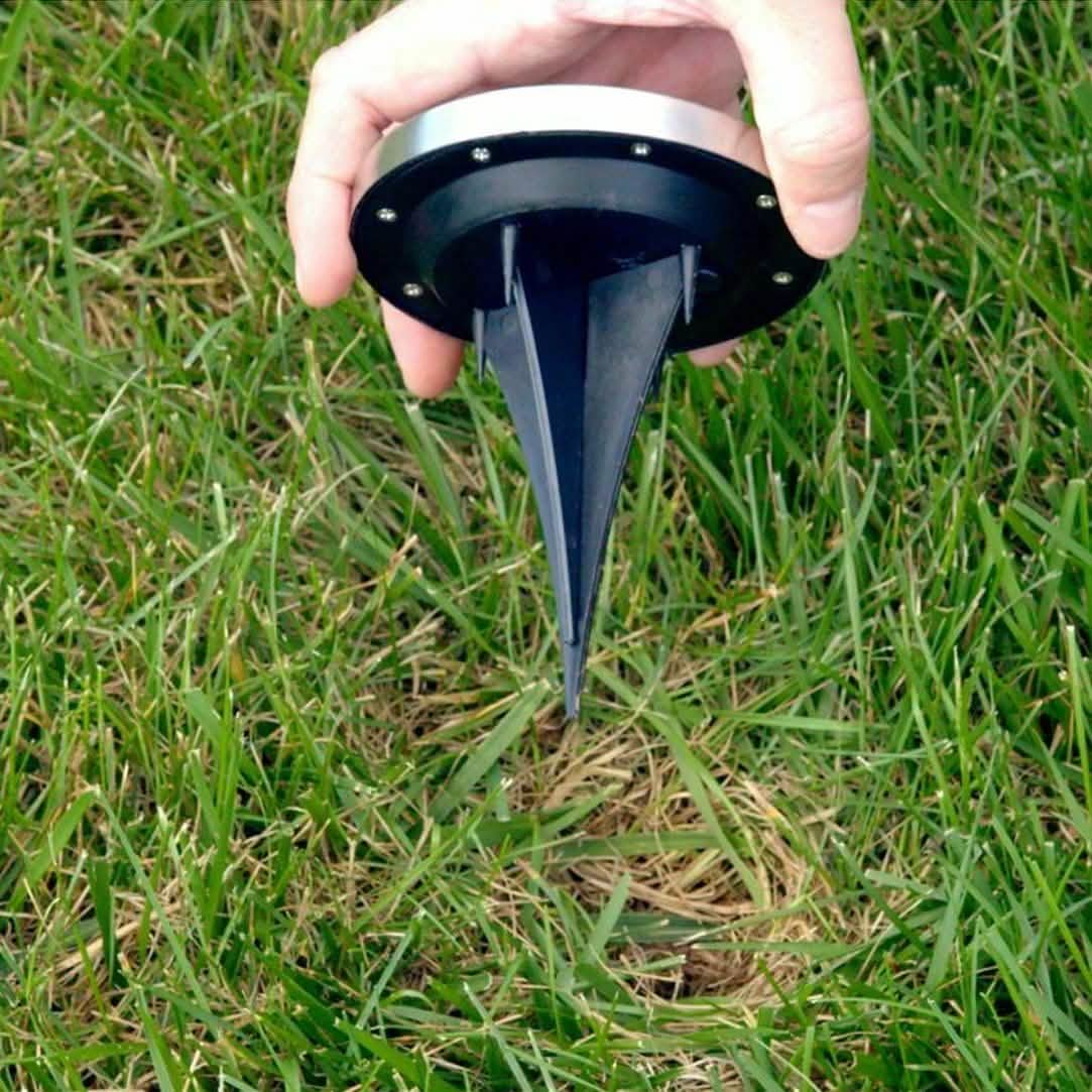 Bell + Howell Solar-Powered LED Garden Disk Lights Set DailySale