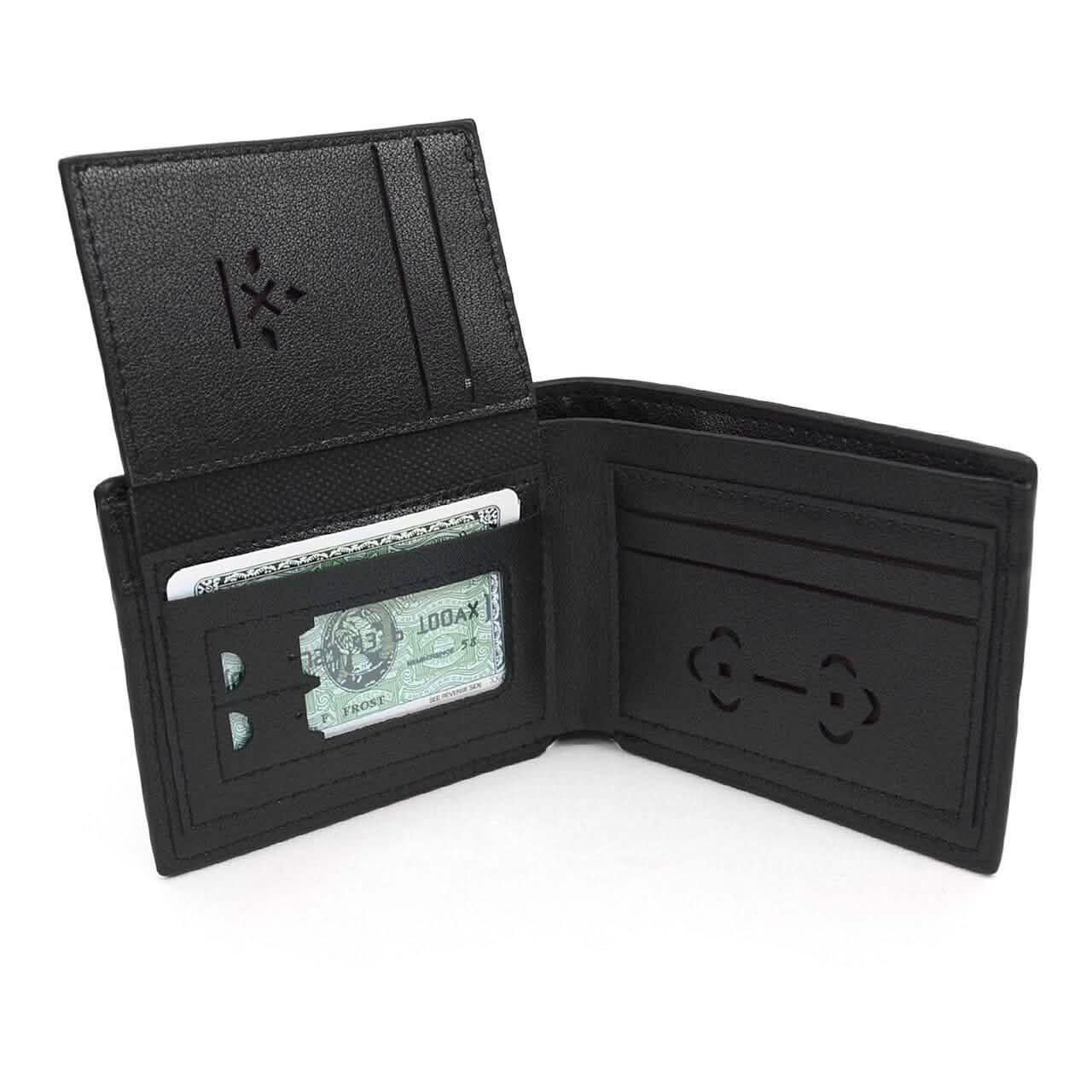 Bi-Fold Men's Leather Wallet and Pen Set with Touch Screen Stylus Tip DailySale