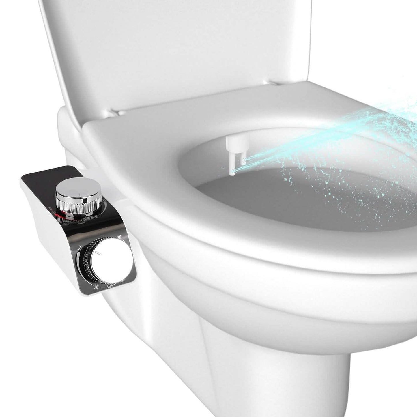 Bidet Attachment Non-Electric Fresh Water Sprayer with Self Cleaning Dual Nozzle DailySale